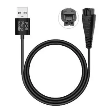 Совместим с электробритвой Panasonic. USB-кабель для зарядки.