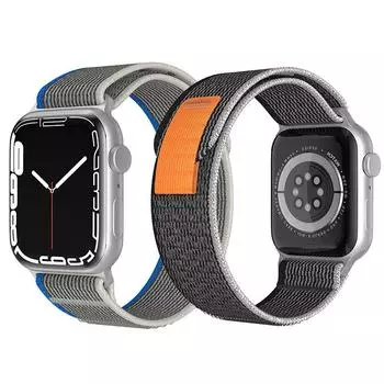 Совместим с Apple Watch Ultra 8, нейлоновая петля Trail подходит для iWatch 42 мм, 44 мм, 45 мм, 49 мм, сменный ремешок для спортивных часов, лента на липучке, запястье A