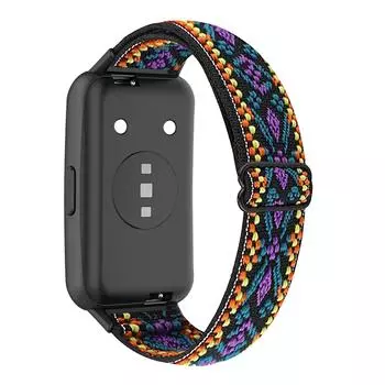 Совместим с часами Huawei Band 7, регулируемый ремешок, нейлоновый браслет, спортивный браслет, износостойкий дышащий браслет