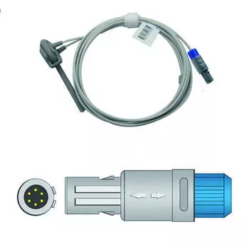 Совместим с GMI G3C, цифровыми 6-контактными мониторами пациентов, многоразовым датчиком SPO2, датчиком пальца SPO2, мониторингом данных о насыщении крови кислородом. Adult AWT Finger Clip