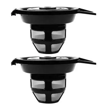 Совместим с Hamilton Beach FlexBrew 49979/2-полосной многоразовой многоразовой корзиной для фильтра для кофе. 1 pcs чёрный