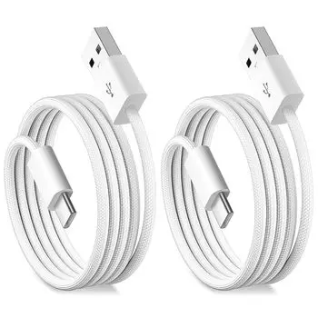 Совместим с iPhone16 Carplay кабель для зарядки 1M2 шт. Кабель USBA - Type-C Совместим с iPhone15/16 Pro Max/Plus/iPad 10 Air 5-го поколения/4-го поколения