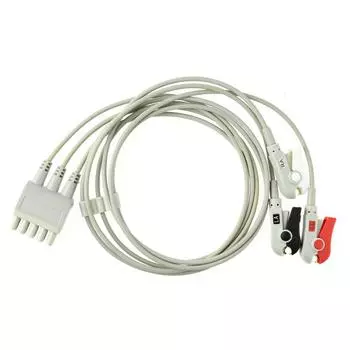 Совместим с кабелем GE, 3/5-канальный защелкивающийся зажим, сменный переходник для проводов отведений ЭКГ, используется для сопутствующего магистрального кабеля ЭКГ 3 Snap-AHA