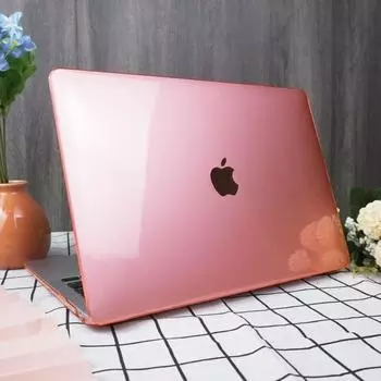 Совместим с корпусом MacBook Air 13 дюймов, модель выпуска 2022, 2021–2018 гг. A2337 M1 A2179 A1932 Retina Display Touch ID, жесткий пластиковый корпус, черный/розовый/синий Air 13.3 A2337/1932/2179 розовый