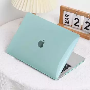 Совместим с Macbook Air 13,6 дюйма, модель выпуска 2022 г., 2023 г., чип A2681 M2, жесткий пластиковый корпус, розовый/зеленый(Только чехол, а не ноутбук) зелёный