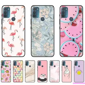 Совместим с Moto G50, эксклюзивный дизайн, элегантная черная рамка из ТПУ, мягкий силиконовый гелевый чехол для MotoG50, Motorola G 50 G50, стиль XT2137 белый