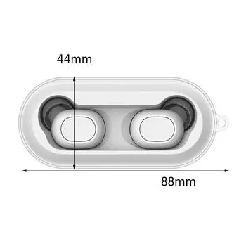 Совместим с QCY T1C. Защитный чехол для наушников. Легкий футляр. Ударопрочный чехол. Совместим с Bluetooth.