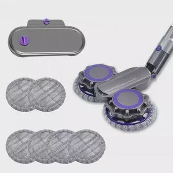 Совместимая электрическая насадка для швабры для Dyson V6/V7/V8/V10/V11 — насадка для влажной и сухой уборки