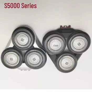 Совместимая бритвенная головка и сетка Philips для моделей S5000, S5079, S5082, S5080, S505 S5000 Series чёрный