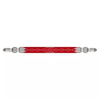 Совместимая двухсторонняя бита VESSEL 40 В с алмазным наконечником Gosai +2 x 110, 1 шт., DG142110