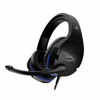 Совместимая игровая гарнитура HyperX Cloud Stinger, легкая, черная, гарантия 2 года, PS5/PS4 HX-HSCSS-BK/AS (4P5K0AB#UUF) [Элемент]