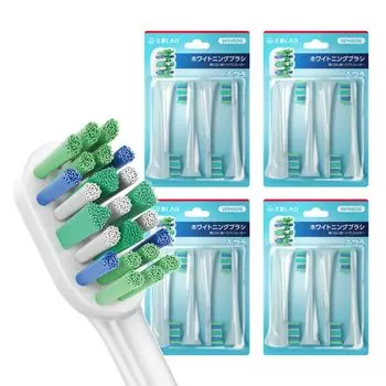 Совместимая лабораторная совместимая щетка Philips Sonicare электрическая зубная щетка сменная щетка совместимая 16 (WH606: Отбеливание, шт.)