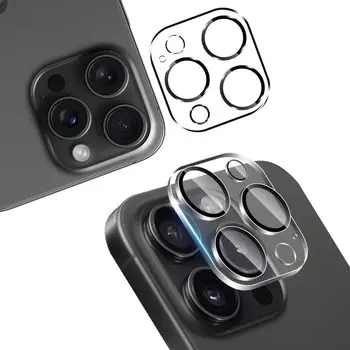 Совместимая пленка для камеры iPhone 16 Pro Max, 2 листа с японским стеклом Asahi 9H, совместимая с объективом iPhone 16 Pro Max и iPhone 16 Pro