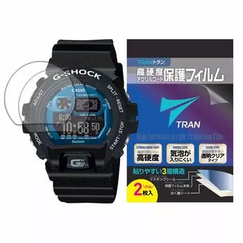 Совместимая с часами TRAN CASIO защитная пленка для ЖК-дисплея, набор из 2 штук, высокопрочное акриловое покрытие, прозрачный тип для CASIO TRAN(р) G-SHOCK DW-6900 GW-6900