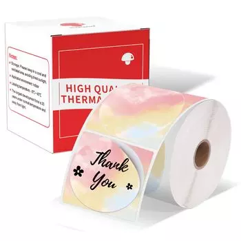 Совместимая с Phomemo M110 подлинная этикетка-наклейка круглая тип 140 термобумага рулонная адресная этикетка для термопринтера этикеток коммерческий ручной этикетировщик