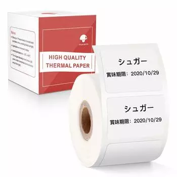 Совместимая с Phomemo M110 подлинная этикетка-наклейка квадратная прямоугольная тип 320 термобумага рулонная адресная этикетка для термопринтера этикеток коммерческая ручная