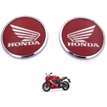 Совместимая с TOUFEIYUAN наклейка Honda, логотип, наклейка на бензобак мотоцикла, эмблема, значок, декор Cbr500rCbr 250r Cb650rCb1000r, гоночное крыло, наклейка (Красная пара)