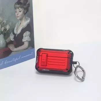 Совместимо с 1 дополнительным чехлом для наушников Evo, противоударным защитным чехлом от царапин, моющимся корпусом и пылезащитным чехлом красный