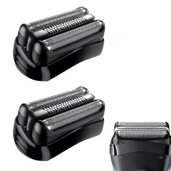 Совместимо с 21B Series 3 сменными сетками коричневого цвета с головками S3 Electeic Razor 54093040s300s310s320s3050cc360s 370cc-43090cc30, 2 шт.