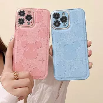 Совместимо с Apple 16 Pro Max: Новый чехол с тиснением Violent Bear, защита объектива камеры на 14 камер, защитный чехол от падения на 12 камер iPhone 16