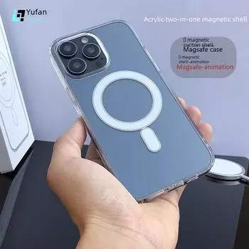 Совместимо с Apple MagSafe 14/15, прозрачный чехол для iPhone 12/13 iPhone 13