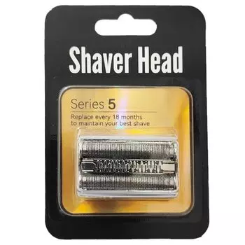 Совместимо с Braun Series 5 52S Сменное лезвие Сетчатое лезвие Интегрированное внутреннее лезвие Бритва Совместимо с Braun Series 5 5197cc 5145S 5140s 5030s серебряный