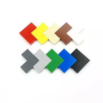 Совместимо с деталями строительного блока из мелких частиц 14719 2X2 Угловая световая пластина, угловая плоскость, прямоугольная световая поверхность 10 pcs