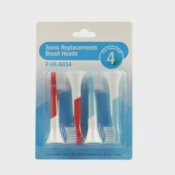 Совместимо с детской электрической зубной щеткой Philips HX6014/HX6312, головками HX6034/HX6044 со щетиной DuPont. 2 Pieces Starting