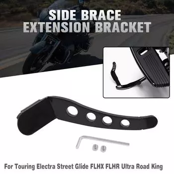 Совместимо с Harley CVO Touring Electra Street Glide FLHX FLHR Ultra Road King 1991-2025 Подставка для педалей Удлинитель подставки чёрный
