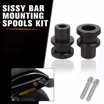Совместимо с Harley Nightster 975 RH975 RH 975 Монтажные комплекты катушек Спинка Sissy Bar Съемная стыковочная фурнитура Болты Винт чёрный