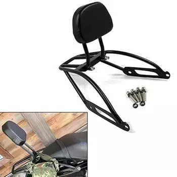 Совместимо с Harley Street XG500 XG 500 XG750 XG 750 2014-2025 Мотоцикл Sissy Bar Задний пассажирский съемный багажник чёрный