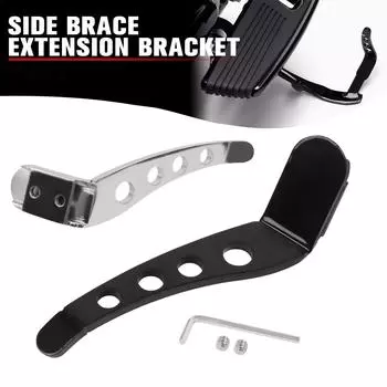 Совместимо с Harley Touring Road King Street Glide FLHX FLHR CVO Ultra 1999-2025 Комплект удлинителей для подножки педали чёрный