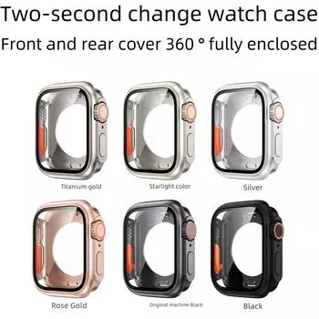 Совместимо с iPhone 9: Защитный чехол All-In-One из поликарбоната и закаленной пленки 42-46 мм 44mm OPP Bag