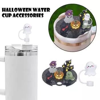 Совместимо с крышками для чашек Stanley Cups 40oz Straw Silicone For T with Cap Accesso R6F0 Black-40oz