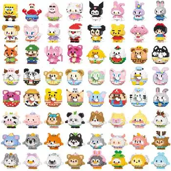 Совместимо с Lego Journey To The West Monkey King Myth Nezha Cartoon Peripheral Puzzle Assembling Building Block Детская игрушка в подарок