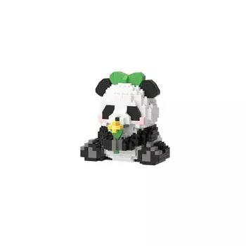 Совместимо с LEGOS Nationals Treasure Giant Pandas Huahua Menglangs Guolai Cartoon Doll Building Block Educational Assembly Toys One Size белый