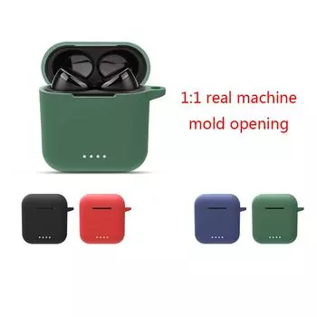 Совместимо с наушниками TOZO T6. Моющийся защитный чехол. Легкий чехол. Ударопрочный, водонепроницаемый. Силиконовый чехол. чёрный