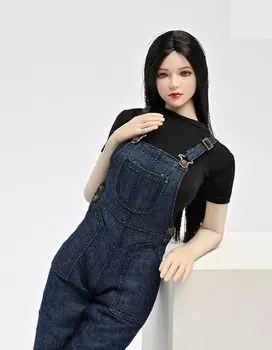 Совместимо с телом TBLeague для масштабной фигурки ZYTOYS ZY5054 Студентка колледжа Модная женщина и джинсовый комбинезон и обувь не [TOYBARJAPAN]