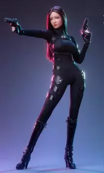 Совместимо с телом TBLeague для масштабной фигурки 3STOYS 3S002 Женские агенты, сексуальная женская одежда бойца, не включает голову и [TOYBARJAPAN] 1/6