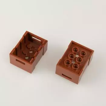 Совместимо со строительными блоками 30150 строительных блоков, разбросанные аксессуары, ящик для хранения, деревянная коробка, контейнер, корзина для фруктов, 3X4 точки 1 piece