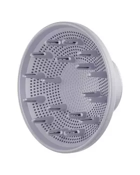 Совместимо только с феном Laifen SE Lite. Насадка-диффузор для вьющихся волос. Придает объем и блеск. Идеально подходит для натуральных вьющихся и волнистых волос. Крепление. серый