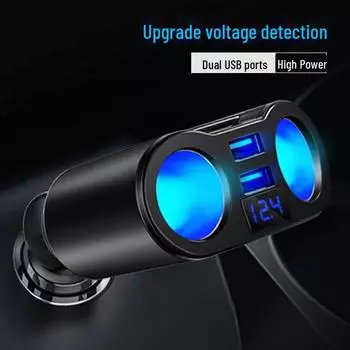 «Совместимое с Apple 15 автомобильное зарядное устройство мощностью 30 Вт с двумя USB-портами, функцией быстрой зарядки PD и адаптером для прикуривателя» чёрный