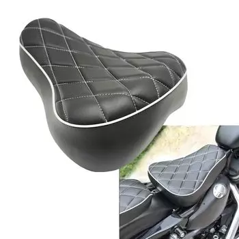 Совместимое с Yoothi сиденье Harley Sportster XL 883 1200 72 48 Custom Driver Rider Solo 1983-2003 (Черная сетка)