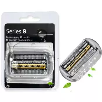 Совместимое сменное лезвие Braun для Series 9 Сменное лезвие 92S Сменное лезвие, совместимое с Series 9 Бритвенная головка Series 9 Braun Series 9 серебряный