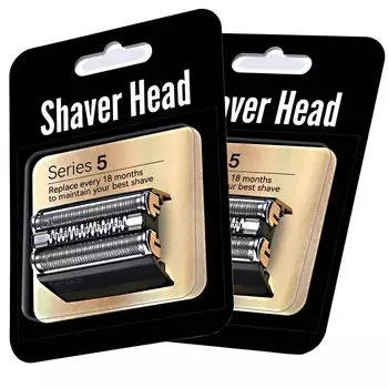 Совместимое сменное лезвие для бритвы 52B, встроенное сменное лезвие коричневого цвета, серия 6, применимо к упаковке из 2 лезвий/внутренних F/C 52S/52B коричневый