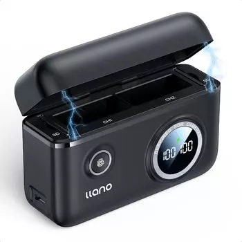 Совместимое зарядное устройство llano Fujifilm PD для зарядки до 2 устройств с быстрой зарядкой цифровых карт памяти для FUJIFILM Совместимо с NP-W126/W126S (Может