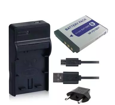Совместимое зарядное устройство USB-типа NinoLite для замены вилки Sony, совместимое с 3 предметами NP-BD1 NP-FD1 + + dc02npbd1_t.k.gai