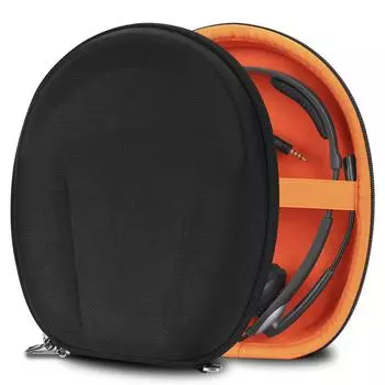 Совместимость чехла для наушников Geekria Case Shield, жесткий чехол для путешествий, жесткий чехол, совместимый с Blue Parrott, в комплект входит чехол для хранения B450-XT, чёрный