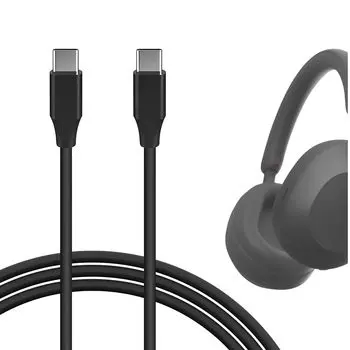 Совместимость кабеля зарядки Geekria Кабель для зарядки совместим с Sony CH720N Type-C USB-C USB-C WH-1000XM5 WH-1000XM4 WH-ULT900N WH-XB920N