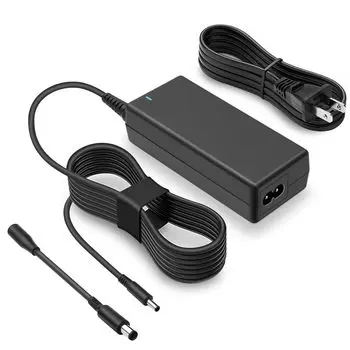 Совместимость с блоком питания ноутбука DELL мощностью 65 Вт, адаптером переменного тока, кабелем-переходником для вилки постоянного тока, круглым разъемом питания Dell, адаптером питания ноутбука Inspiron Vostro Dell